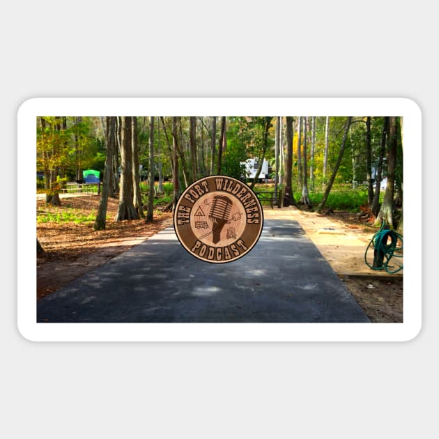 The Fort Wilderness Podcast Campground Sticker by TheFortWildernessPodcast